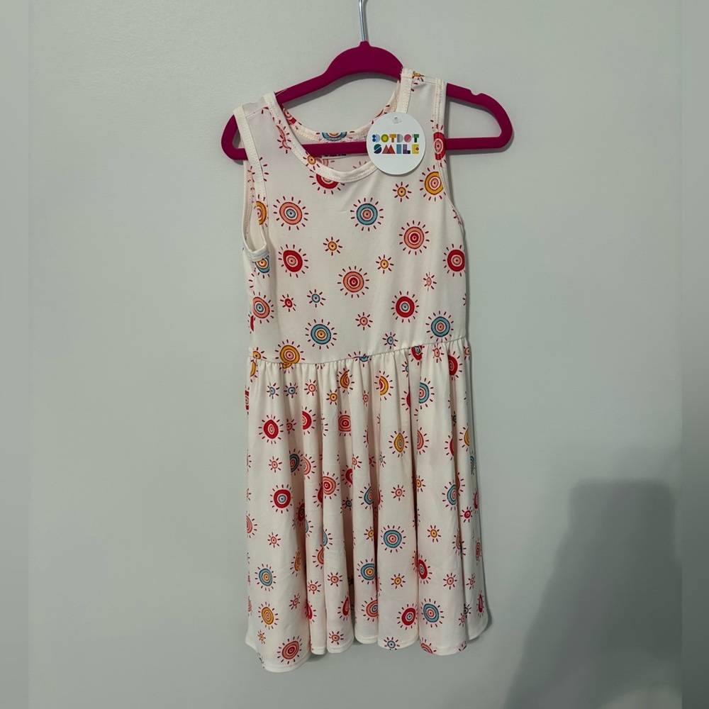 Colorful Sunburst Kids Dress